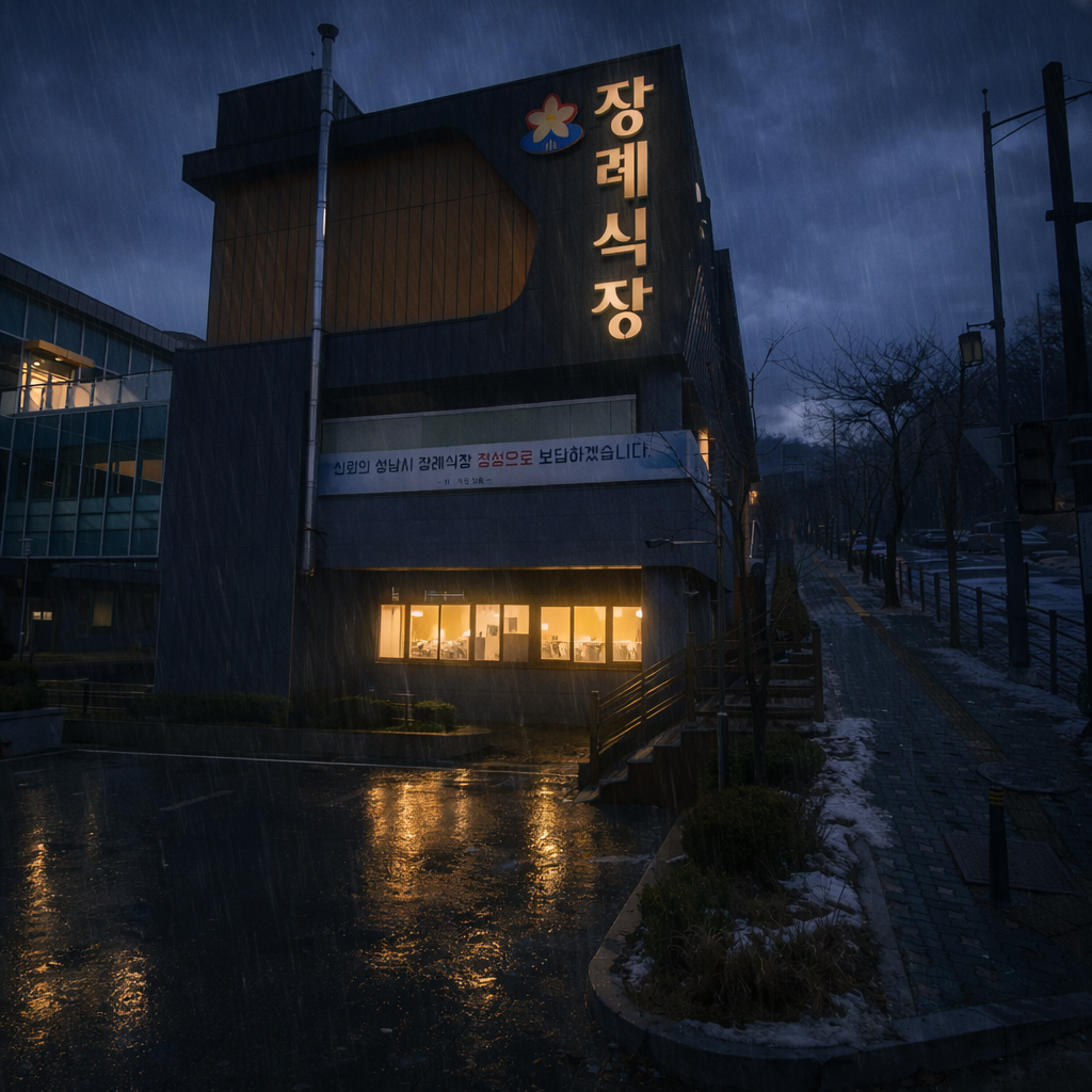 성남시장례식장에서 아버지를 보내던 상주님의 하루를 기록합니다