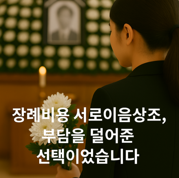장례비용 서로이음상조 부담을 덜어준 선택이었습니다
